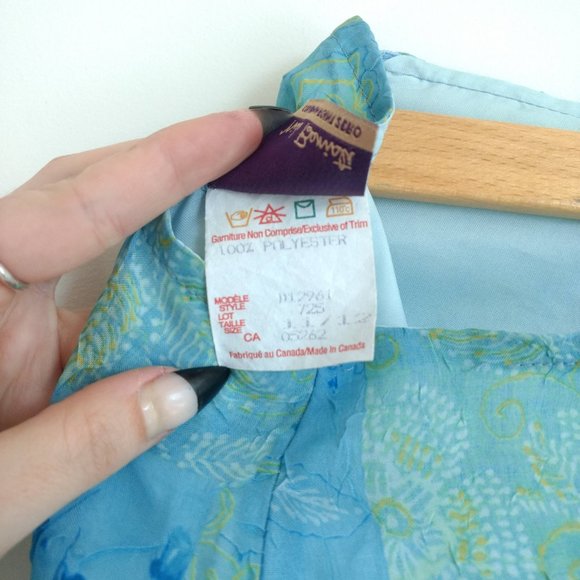 Point Zero Nicole Benisti Vintage Patchwork Pattern Midi Skirt - Picture 4 of 5